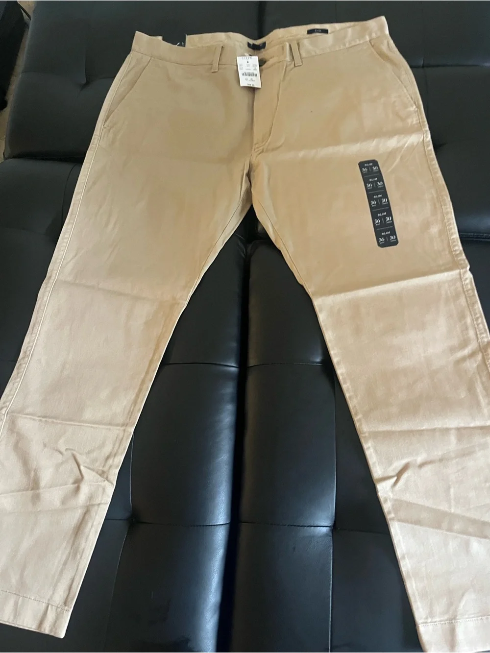 J. Crew Men's Khaki Straight Chinos